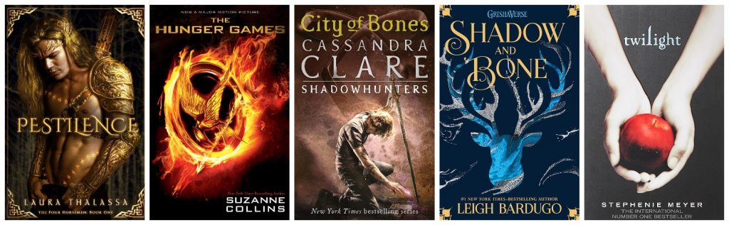 Young Adult Novel covers