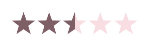 2.5 star rating