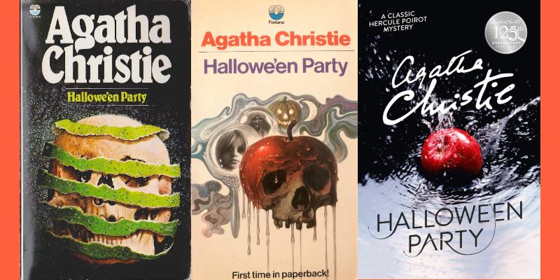 Three different editions of Agatha' Christie's Hallowe'en Party